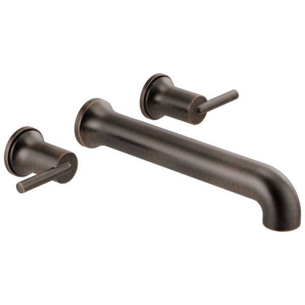 Delta 3-hole 8-16" installation Hole Wall-Mount Tub Filler Faucet, Venetian Bronze T5759-RBWL - main